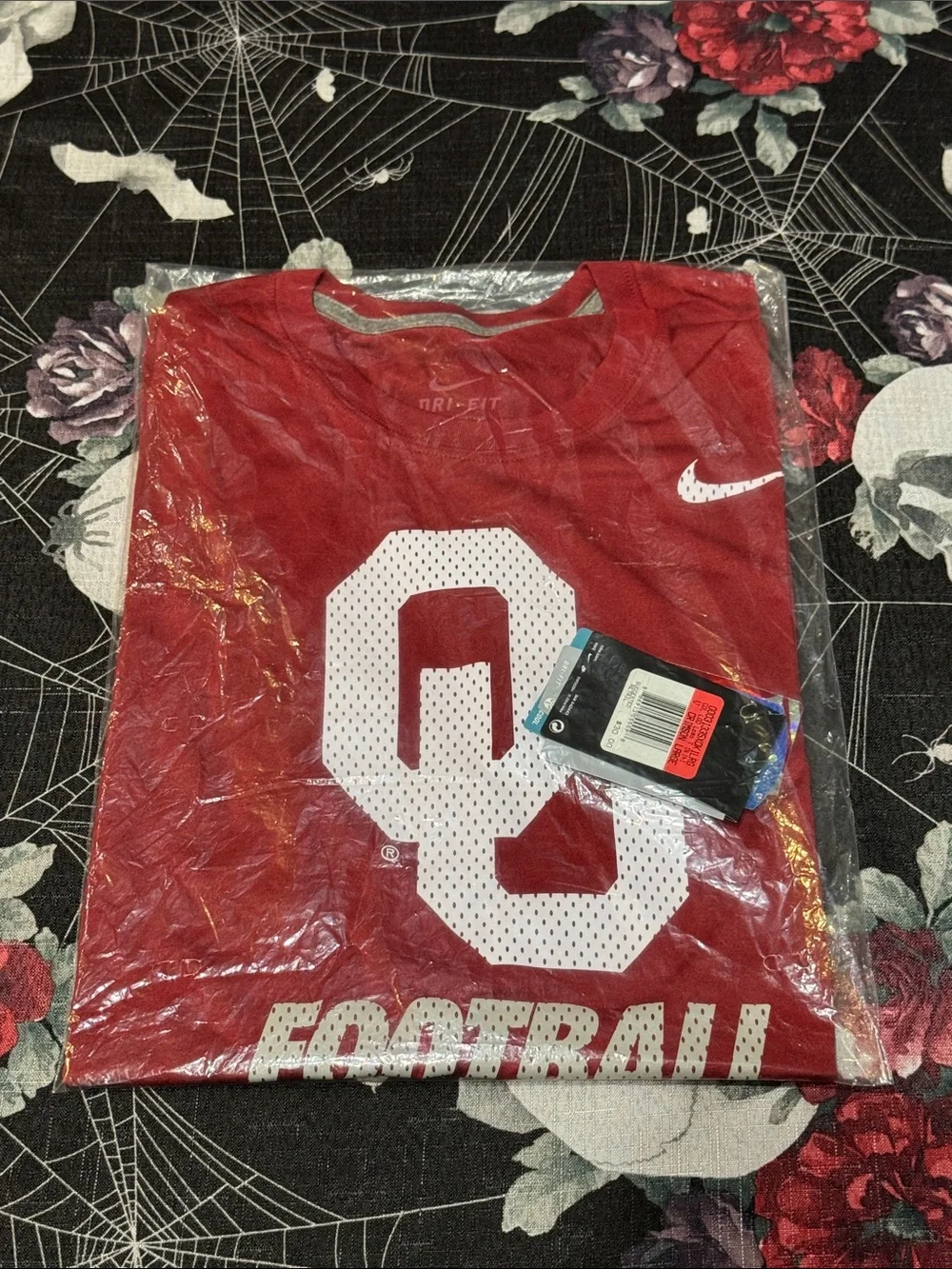 NWT 2014 NIKE DRI-FIT OKLAHOMA UNIVERSITY SOONERS FOOTBALL LEGEND LOGO SHIRT L - Picture 1 of 7